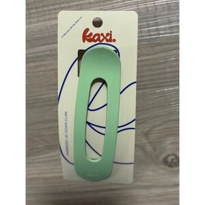 Kaxi Oversized Lay Down Claw Clip Mint Green Matte Finish Hair Accessory